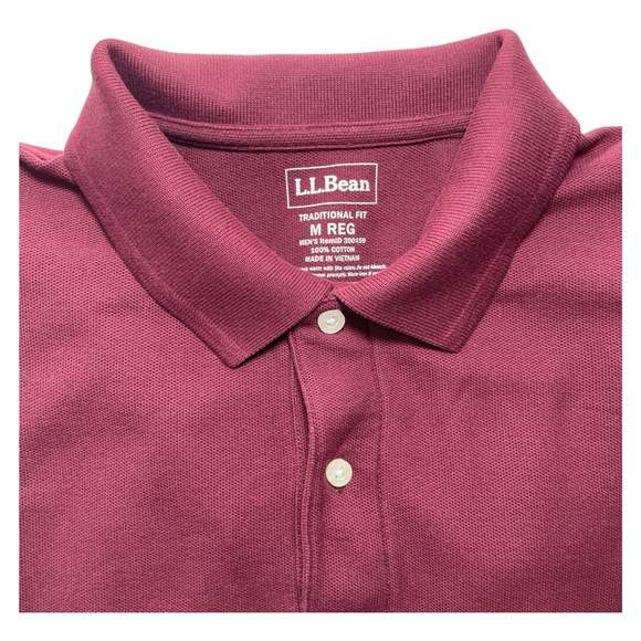 L.L.Bean L/S Traditional Fit Polo Shirt - Picture 1 of 5
